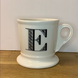 Anthropologie E coffee cup